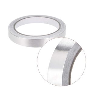 12mm Silver Aluminum Foil Tape High Temperature Tape for HVAC, Sealing, Patching Hot and Cold Air Ducts Single Sided Adhesive Tape