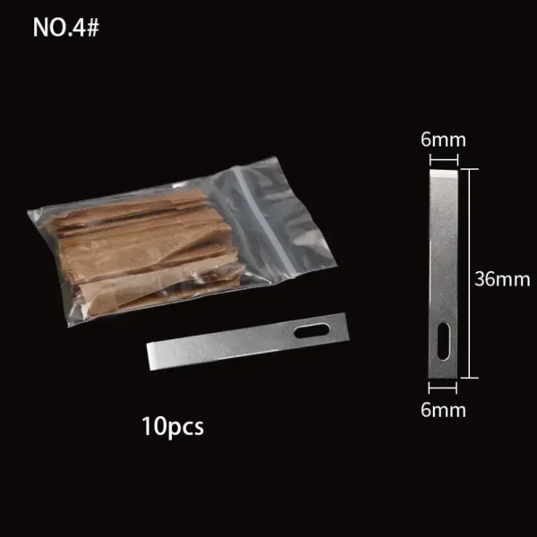 10 Pcs No 4 Carving Blades For CPU PCB Glue Cutting Blade For PCB Repair