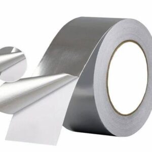15mm Silver Aluminum Foil Tape High Temperature Tape for HVAC, Sealing, Patching Hot and Cold Air Ducts Single Sided Adhesive Tape