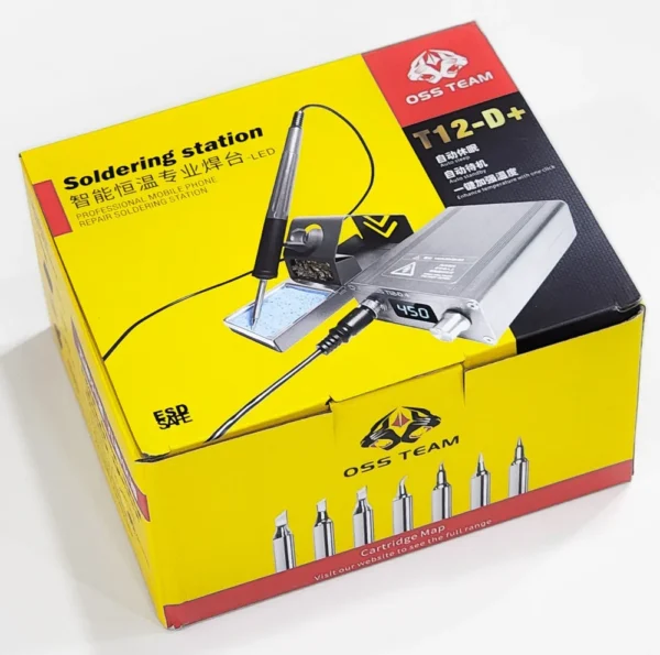 OSS TEAM T12D+ SOLDERING STATION WITH SPECIAL NEW IRON BIT - 72W