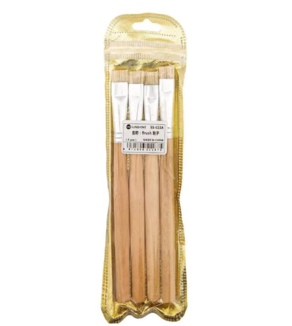 SS-022A Wooden Brush (Pack of 4)