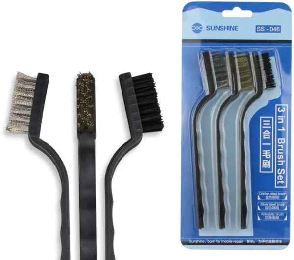 SUNSHINE SS-046 3IN1 BRUSH SET Strip Brush (Pack of 3)