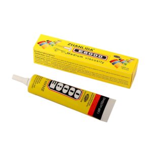 Zhanlida E8000 Multi-Purpose Adhesive Glue – Strong Bond for Mobile Display LCD Touch, Jewelry, Nail Art, Crafts & Transparent Repairs (50ml)