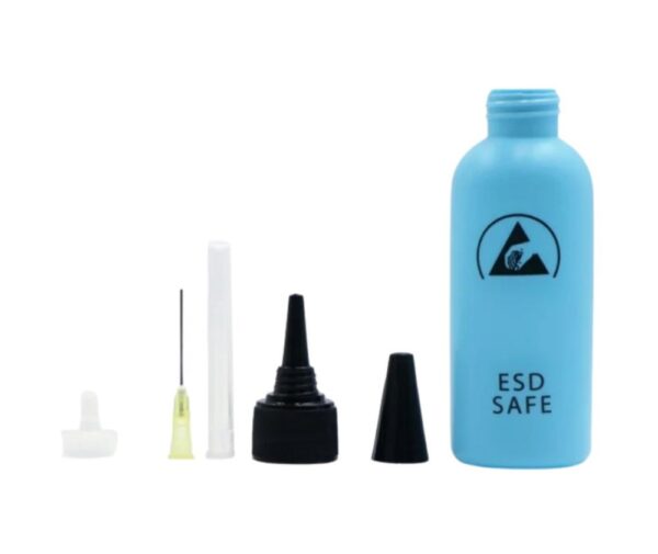 ESD Plastic Solvent Bottle With Needle For Glue Remove 65ml