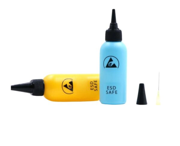 ESD Plastic Solvent Bottle With Needle For Glue Remove 65ml