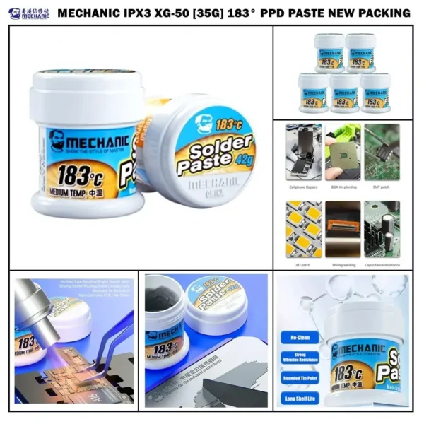 Mechanic XG50 183C 35G PPD Solder Paste - Image 2