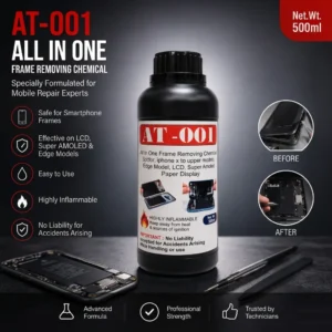 AT-001 All in One Frame Removing Liquid For iPhone X to Upper Models/ Edge Model/ Lcd/ Super Emoled Paper Display