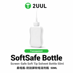 2UUL CL51 Screen-Safe Soft Tip Solvent Bottle 50ml Transparent